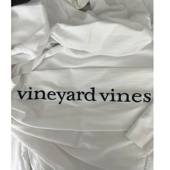 Vineyard Vines I Heart Lacrosse Minimalist Hoodie‎ Long Sleeve Pocket White XL - Picture 5 of 5